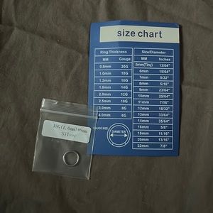 NWT 8mm Silver Earring